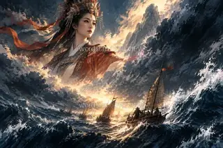 万舟有岸 · 插画 图像
