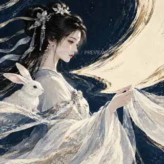 袖留人间风 · 插画 图像