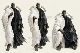 渡潮听客·盐壳藏声·行止 · 插画 图像