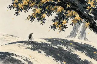 桂影绕山 · 插画 图像