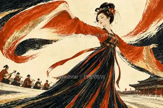 大殿起舞 · 插画 图像