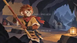 山路上的故事 289 · 纸艺 AI 图像