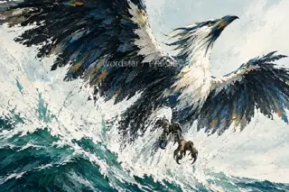 振翼卷潮 · 插画 图像