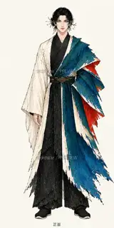 折山行者·回身过山·正面 · 插画 图像