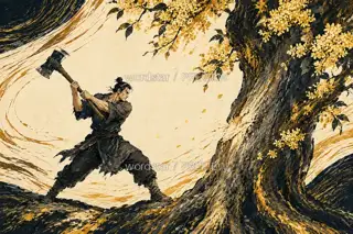 斧落之前 · 插画 图像