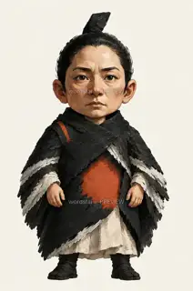 藏火行母·熄火余温·Q版化身 · 插画 图像