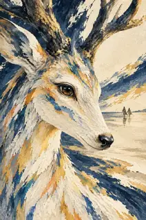 目送背影 · 插画 图像