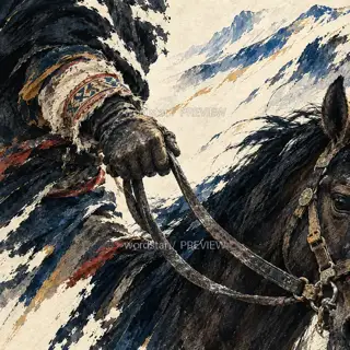 风里牵缰 · 插画 图像