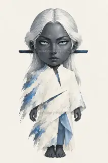 司雾女君·雾裁空衣·Q版化身 · 插画 图像