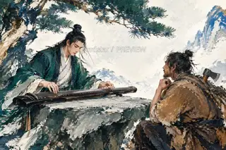一曲相逢 · 插画 图像