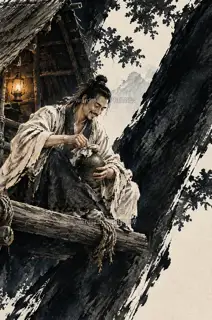 解开酒绳 · 插画 图像