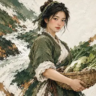 袖里田风 · 插画 图像