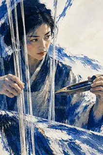 经线后的眼睛 · 插画 图像
