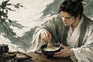 击拂成沫 · 插画 图像