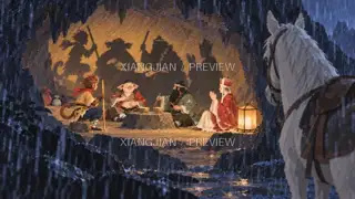 山路上的故事 251 · 纸艺 AI 图像