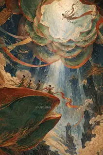 莲井通天 · 插画 AI 图像
