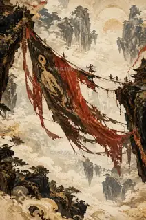 天幡断桥 · 插画 AI 图像