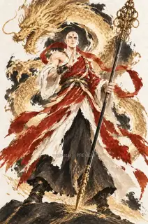 法杖落地 · 插画 图像