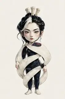 补夜织者·星骨织衣·Q版化身 · 插画 图像