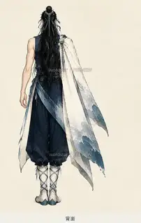 月汐行者·退潮留痕·背面 · 插画 图像
