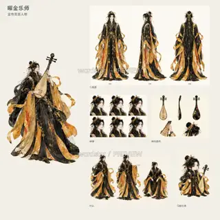 曜金乐师·透明与总览过程版本·2 · 插画 图像