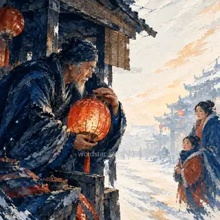 最后一盏 · 插画 图像