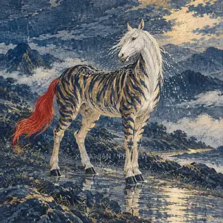 雨斑 · 插画 AI 图像