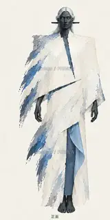 司雾女君·雾裁空衣·正面 · 插画 图像