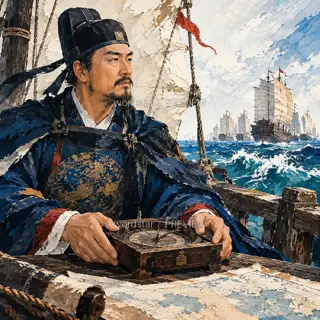 掌中罗盘 · 插画 图像