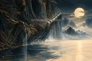 壁立如夜 · 插画 AI 图像