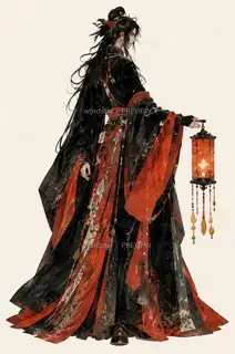 绯灯夜巡·宣传人物立绘 · 插画 图像