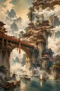 桥墩叠成城