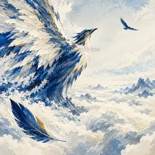 借一程长风 · 插画 图像