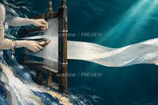 水下第一梭 · 插画 图像