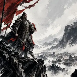 战罢听山 · 插画 图像