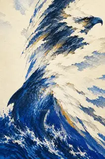 云隙一眼 · 插画 图像