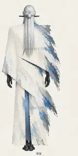 司雾女君·雾裁空衣·背面 · 插画 图像