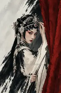 妆成未登台 · 插画 图像