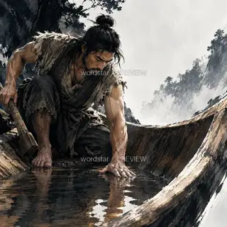 舟底试水 · 插画 图像