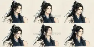 月汐行者·退潮留痕·神情 · 插画 图像