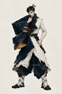 拾雷童子·断雷藏袖 · 插画 图像
