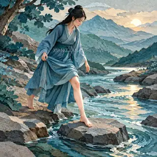 过浅滩 · 纸艺 AI 图像