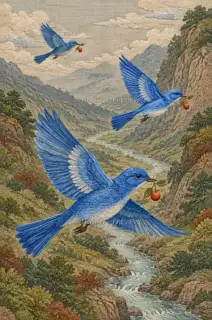 越谷 · 插画 AI 图像