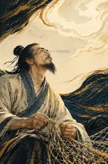 仰观天色 · 插画 图像