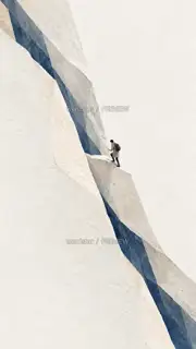 风穿过折痕 · 插画 图像