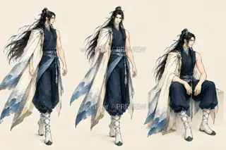 月汐行者·退潮留痕·行止 · 插画 图像