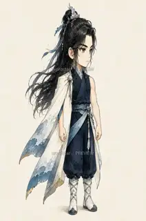 月汐行者·退潮留痕·Q版化身 · 插画 图像