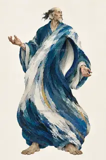 渡潮听客·潮腔听海·透明立绘 · 插画 图像