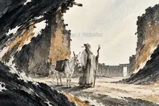 古驿无人 · 插画 图像
