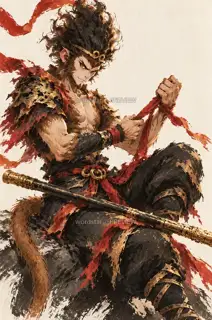 腕上旧结 · 插画 图像